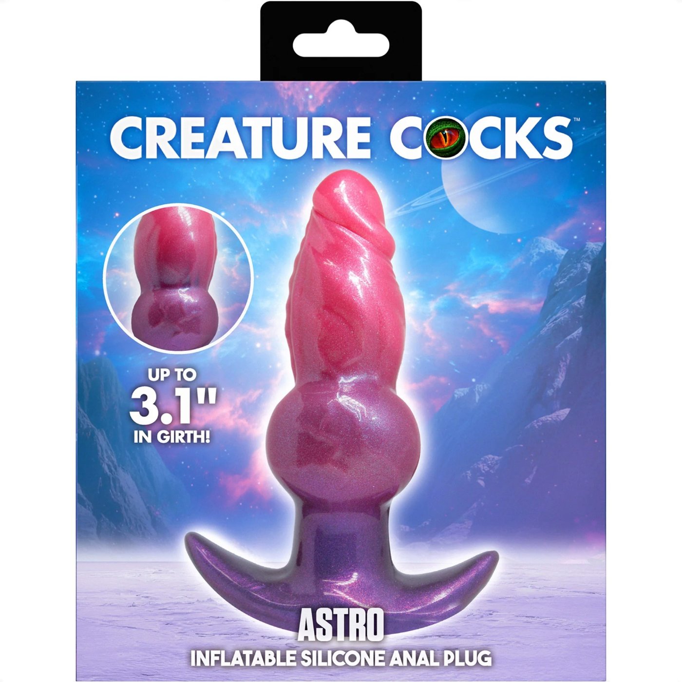 Creature Cocks Astro Silicone Inflatable Butt Plug
