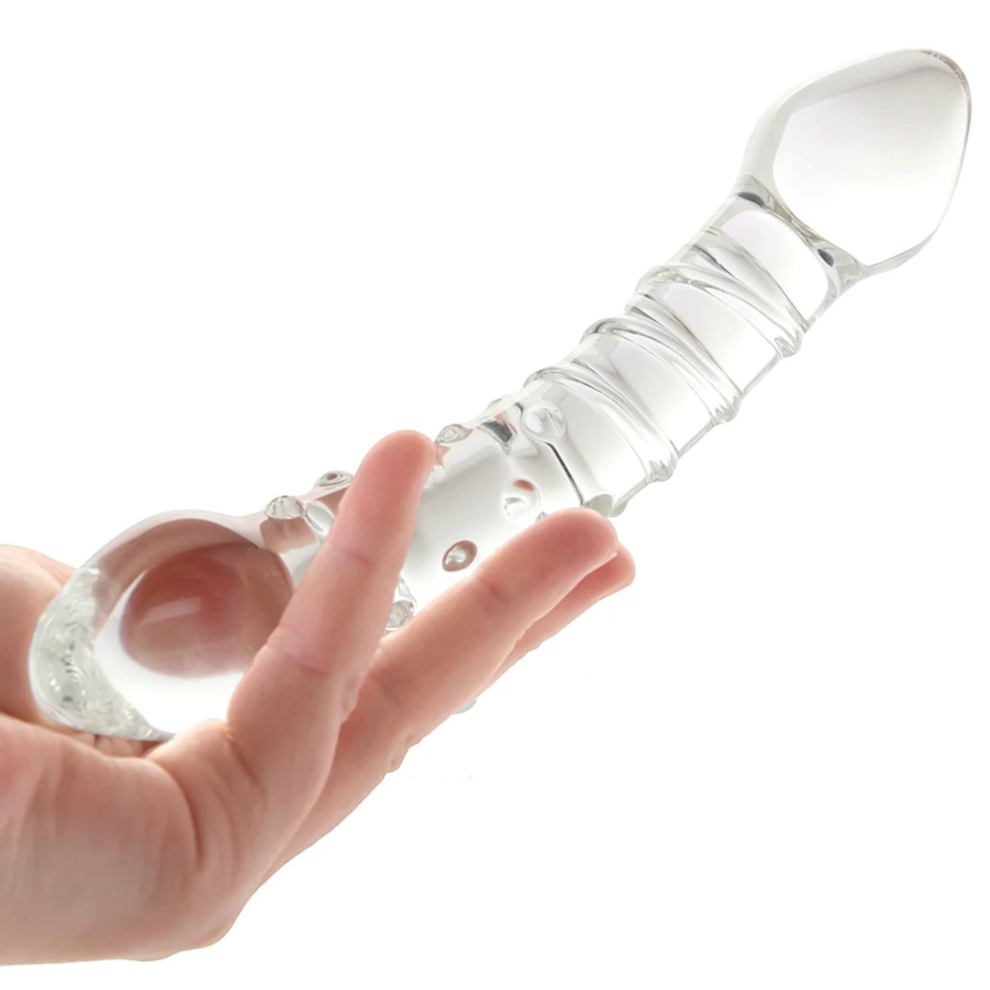Clarity Celestial Bliss Double Ended Glass Dildo 7.6 Inch