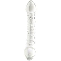 Clarity Celestial Bliss Double Ended Glass Dildo 7.6 Inch