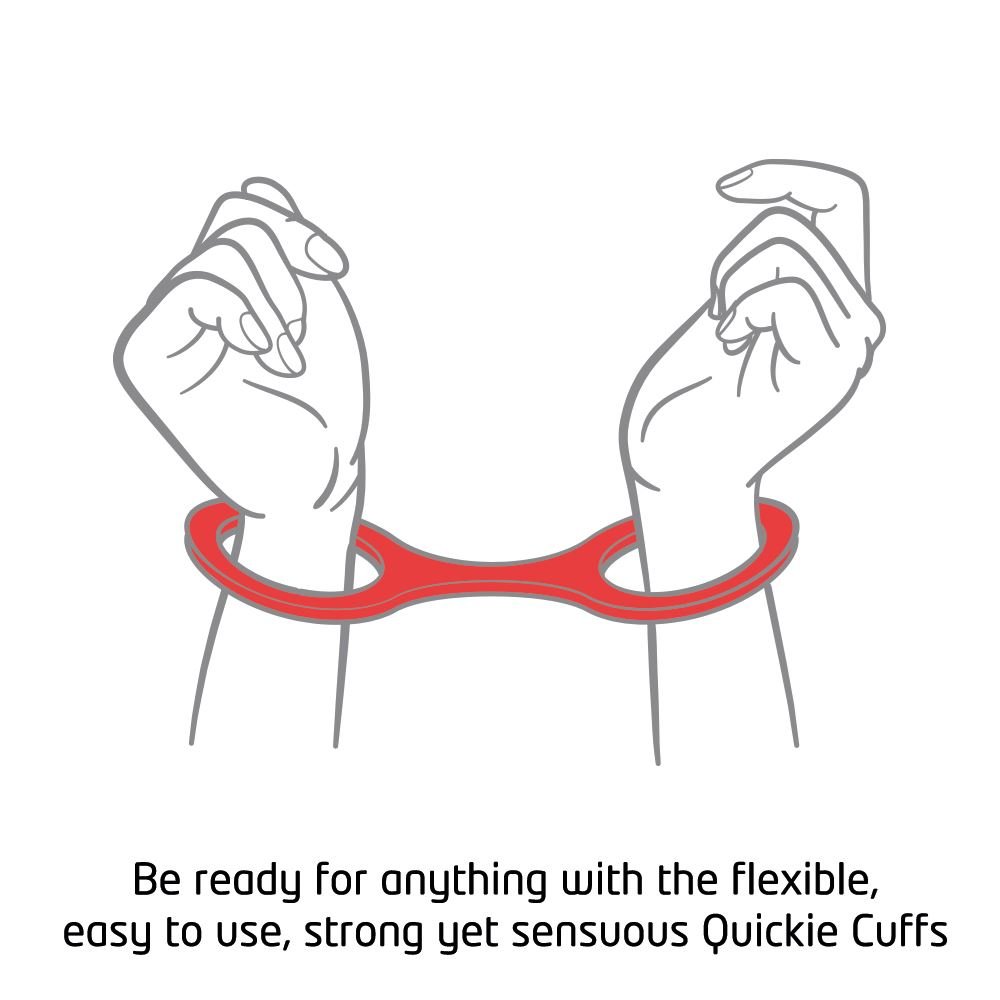 Quickie Cuffs Medium Red