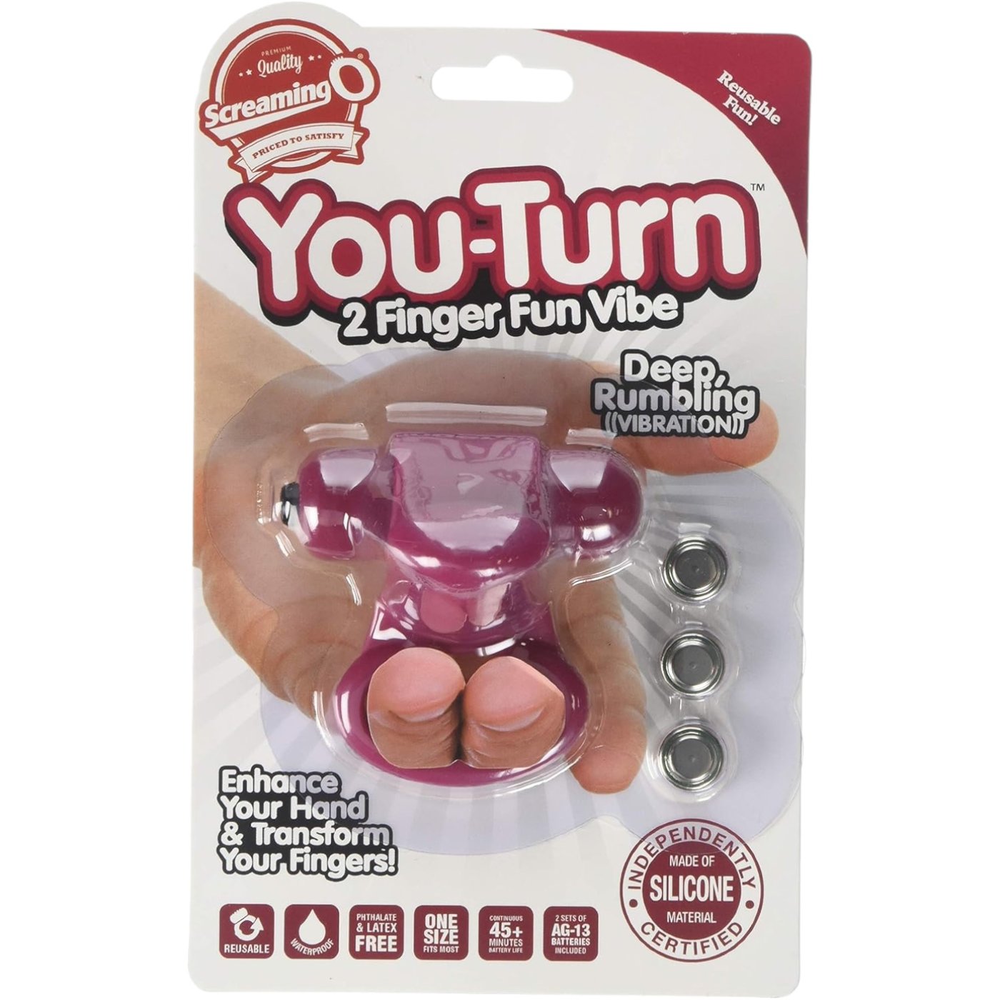Screaming O You Turn Finger Vibrator Merlot