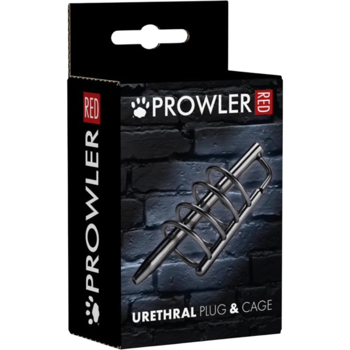 Prowler RED Urethral Plug & Cage Silver