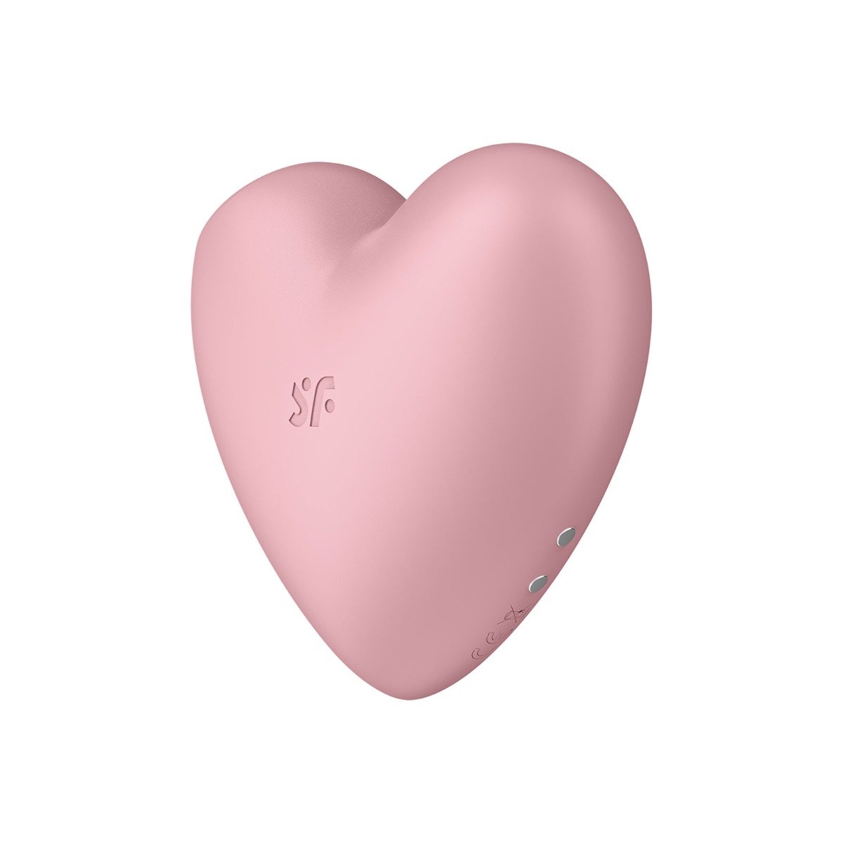 Satisfyer Cutie Heart Air Pulse Clitoral Vibrator Light Red