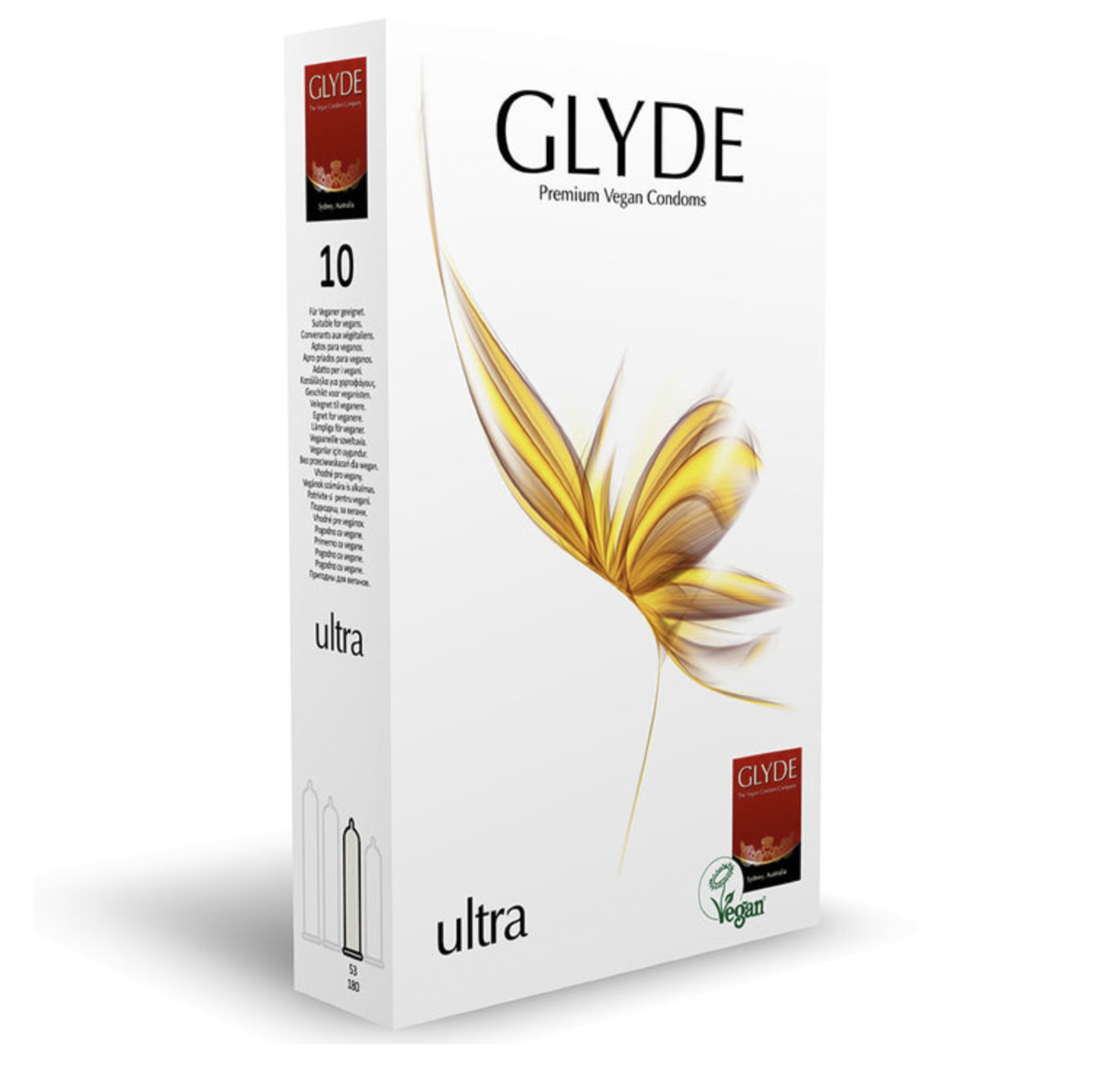 Glyde Ultra Vegan Condoms 100 Bulk Pack