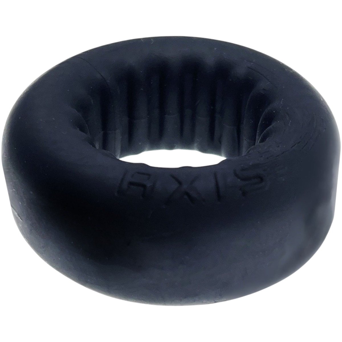 Oxballs AXIS Inner-Ribbed Cock Ring Black Ice