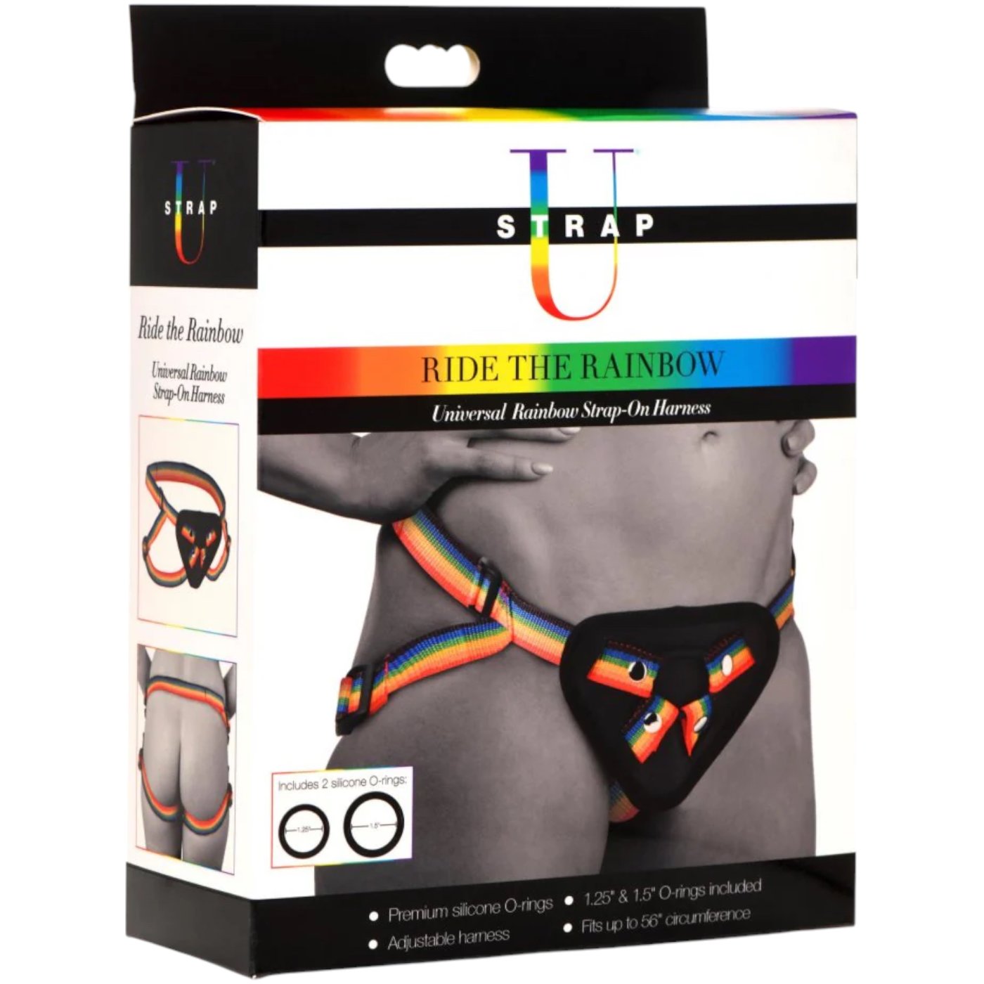 Strap U Ride The Rainbow Universal Rainbow Strap-On Harness