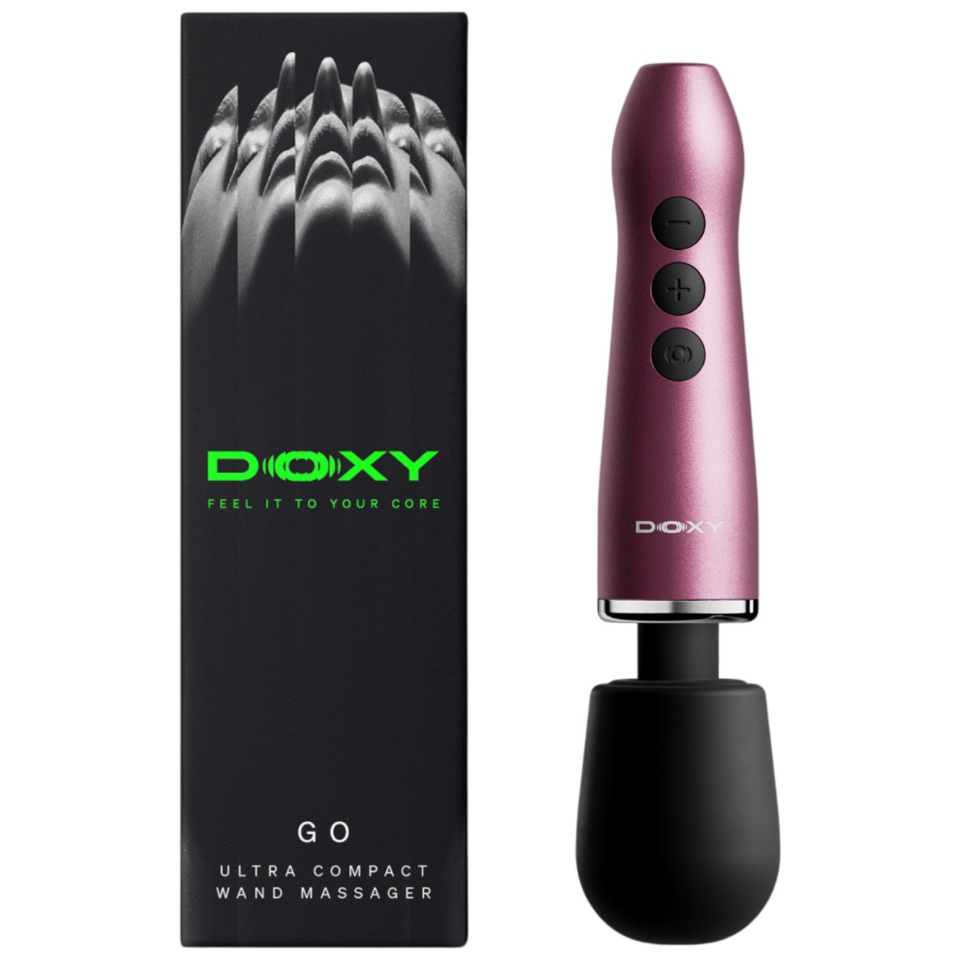 Doxy Go Ultra Compact Rechargeable Mini Wand Vibrator Pink
