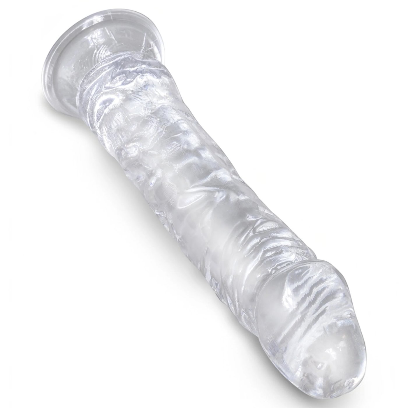 King Cock Clear 8 Inch Suction Cup Dildo