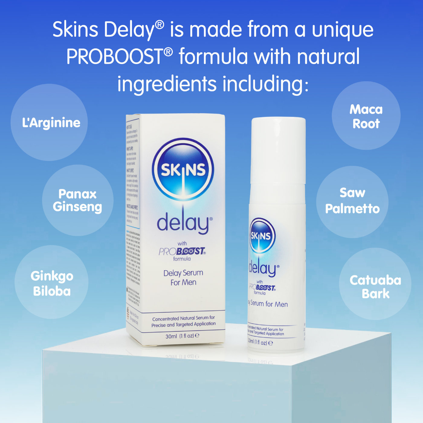 Skins Natural Delay Premature Ejaculation Serum 30ml