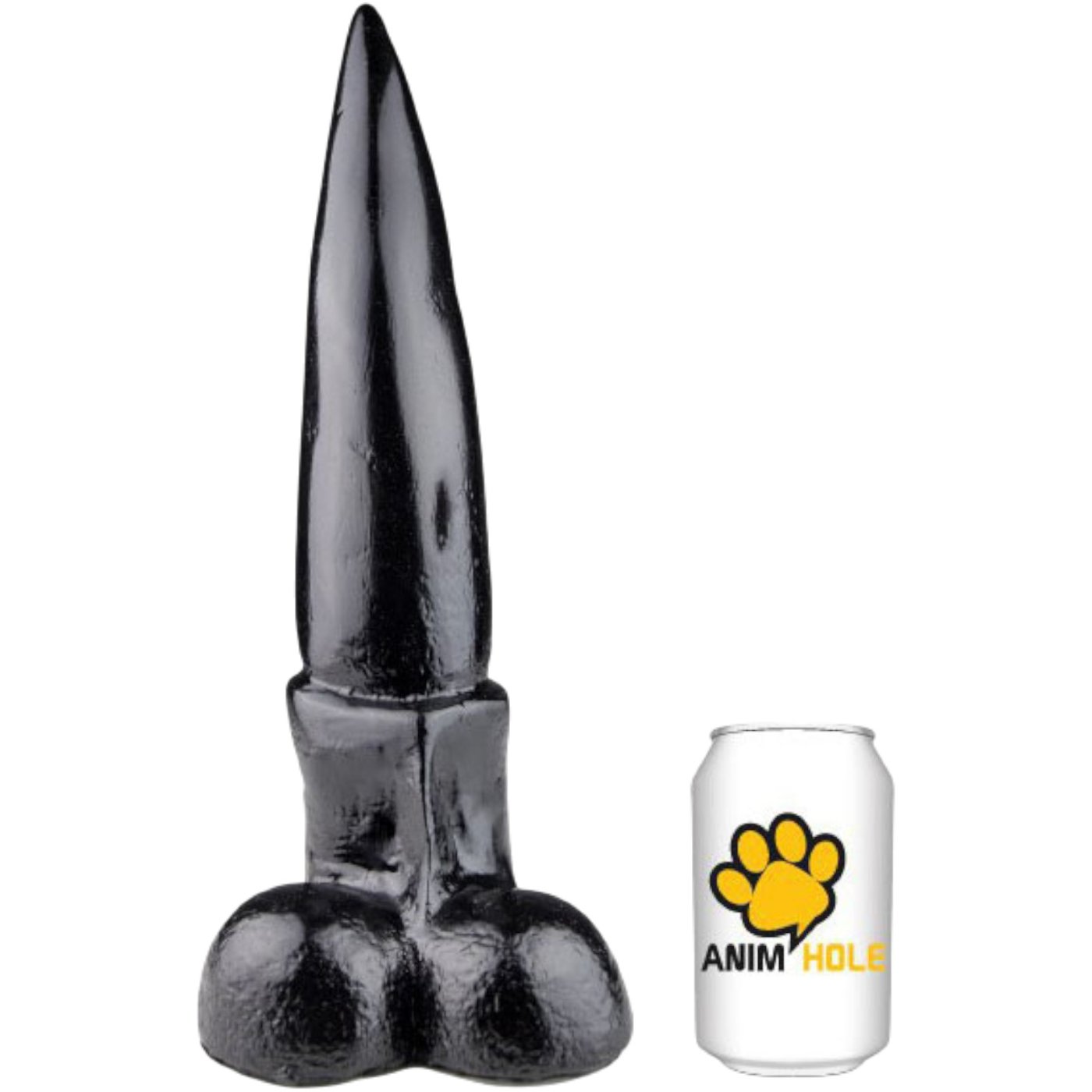 Animhole Wallaby Black Dildo 12 Inch