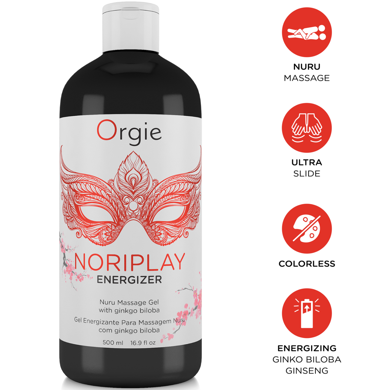 Orgie Noriplay Energizer Body to Body Massage Gel 500ml