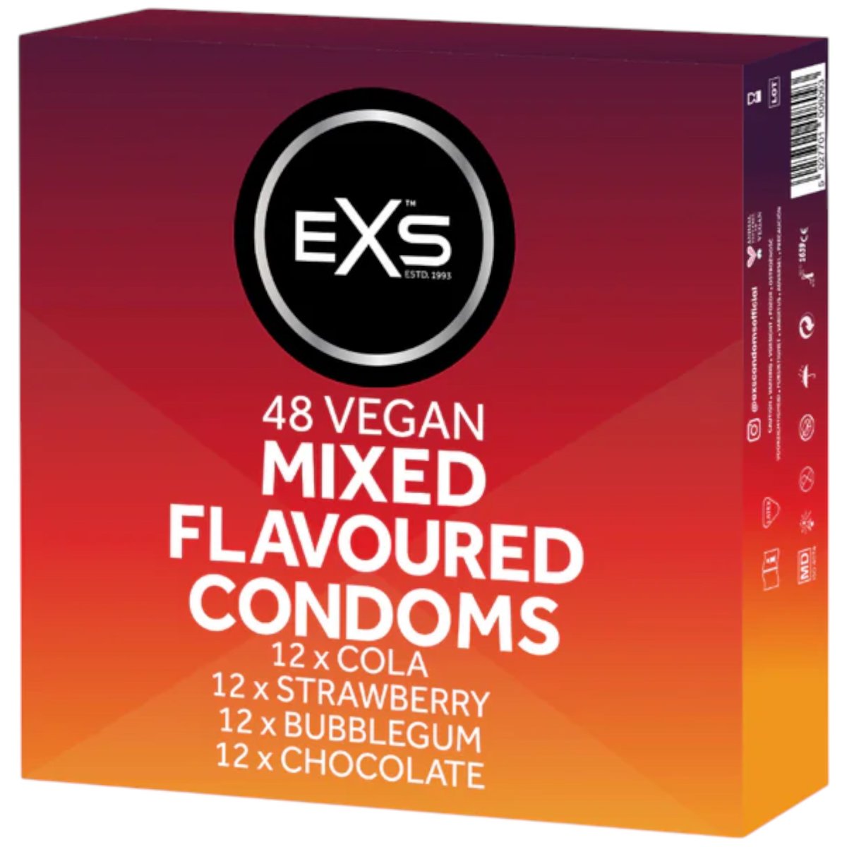 EXS Mixed Flavour Condoms 48 Pack