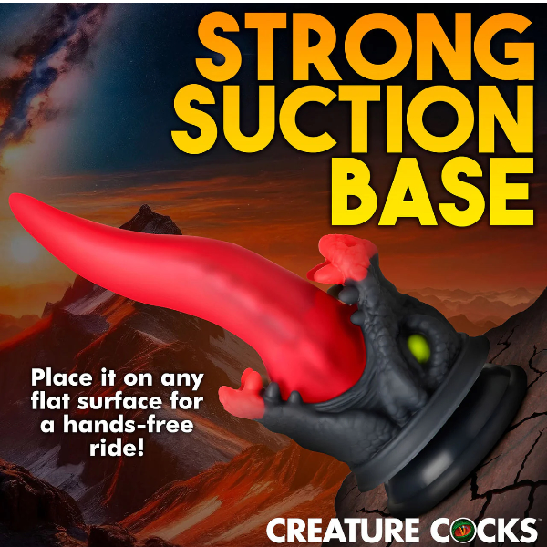 Creature Cocks Dragon Roar Silicone Dildo with Suction Cup 8.5 Inch 