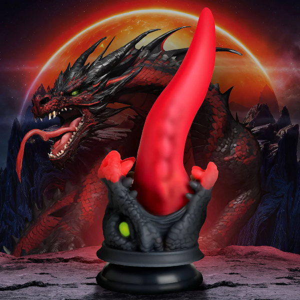 Creature Cocks Dragon Roar Silicone Dildo with Suction Cup 8.5 Inch 