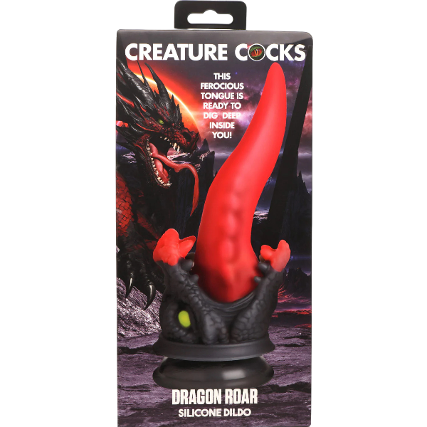Creature Cocks Dragon Roar Silicone Dildo with Suction Cup 8.5 Inch 