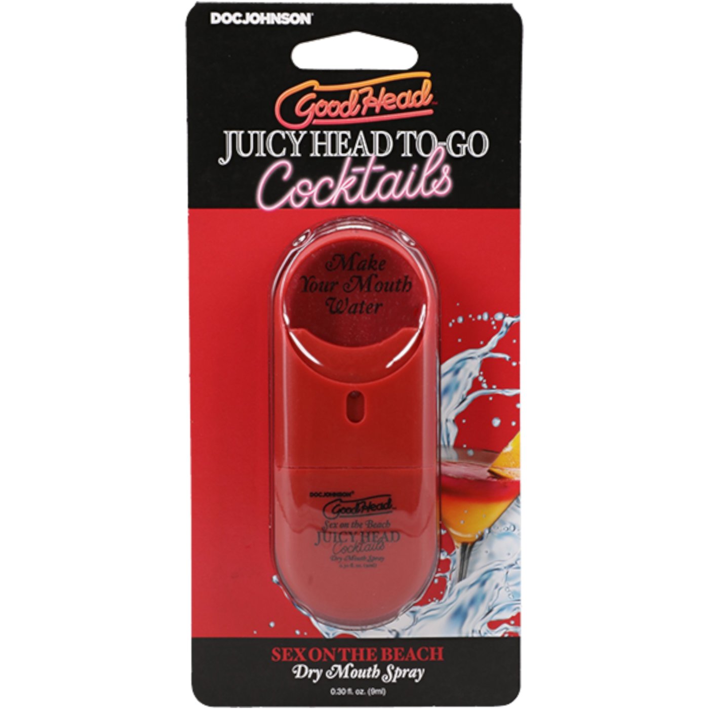 GoodHead Juicy Head To-Go Cocktails Dry Mouth Spray Sex On The Beach 9ml