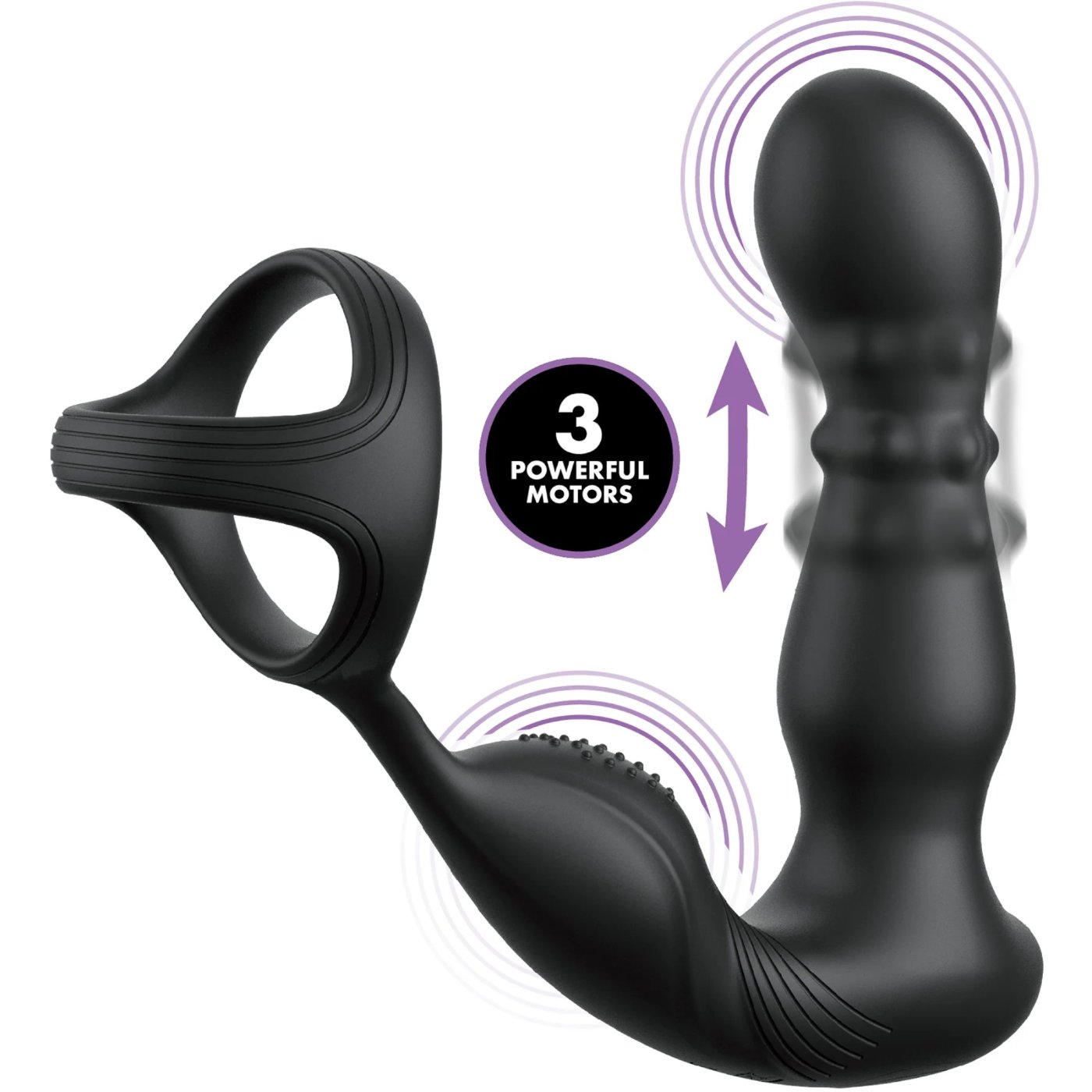 Anal Fantasy Elite Ass-Gasm Slide & Glide Prostate Stimulator with Remote