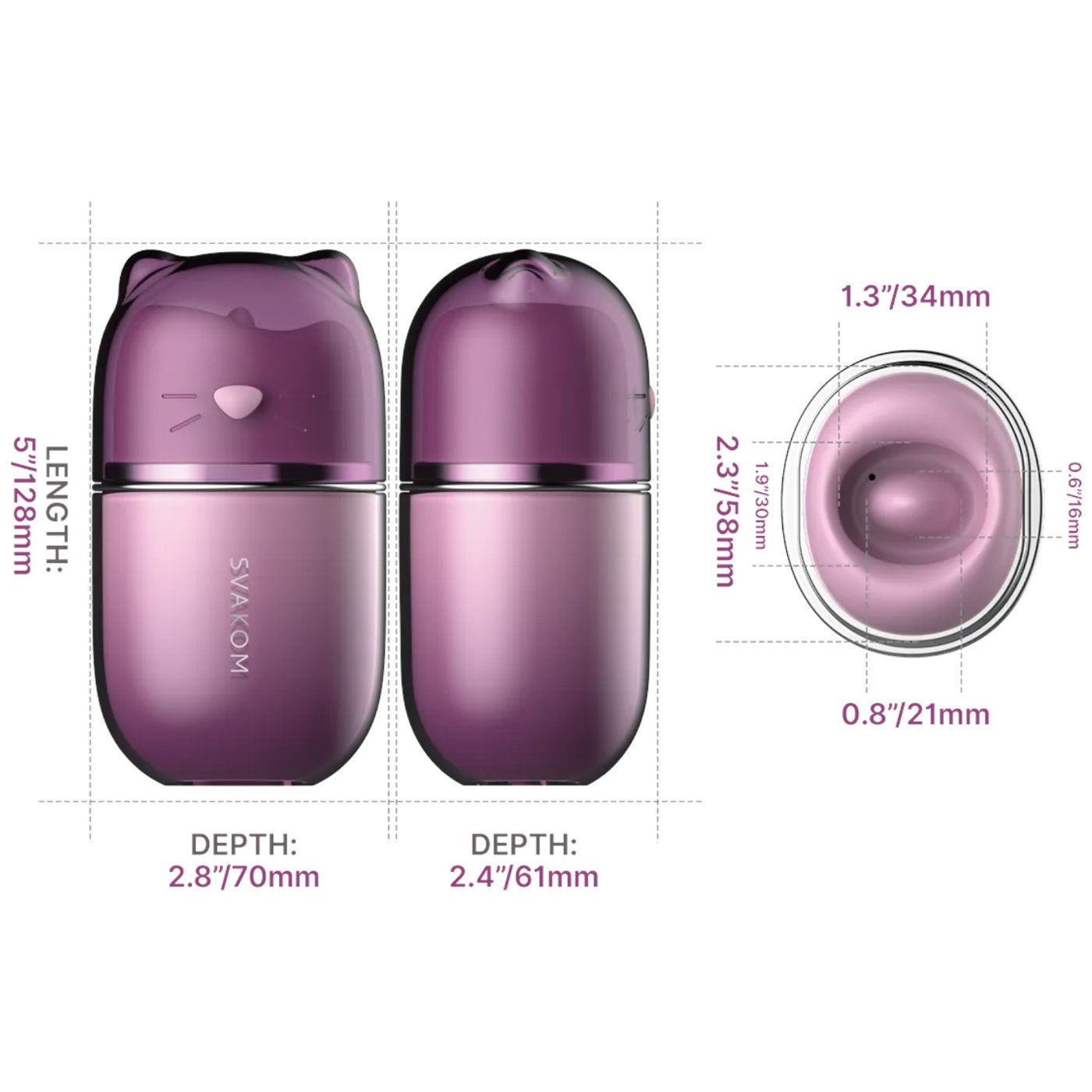 Svakom Klitty App Controlled Licking Clit Stimulator with Suction