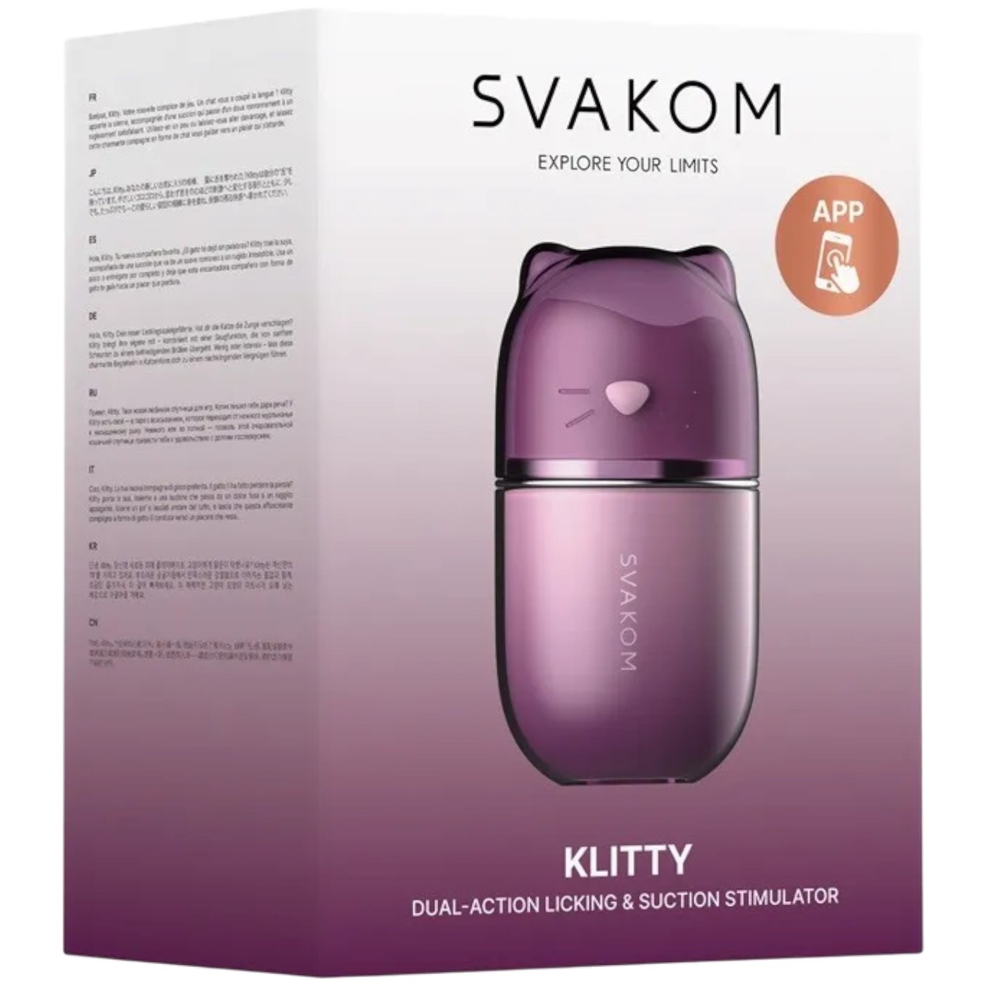 Svakom Klitty App Controlled Licking Clit Stimulator with Suction