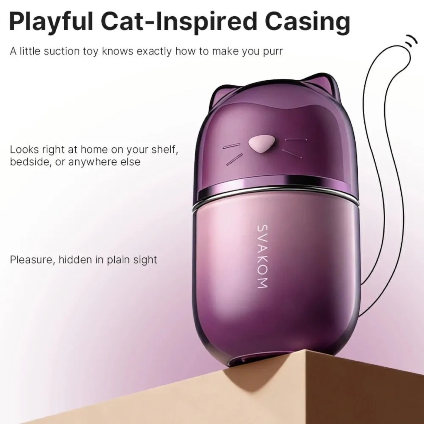 Svakom Klitty App Controlled Licking Clit Stimulator with Suction
