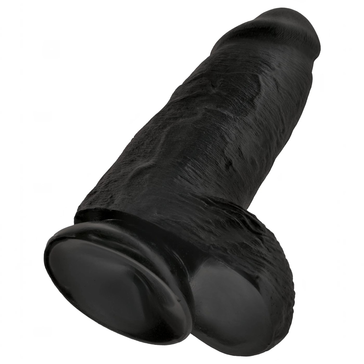 King Cock Chubby 9 Inch Thick Realistic Dildo with Suction Cup Black