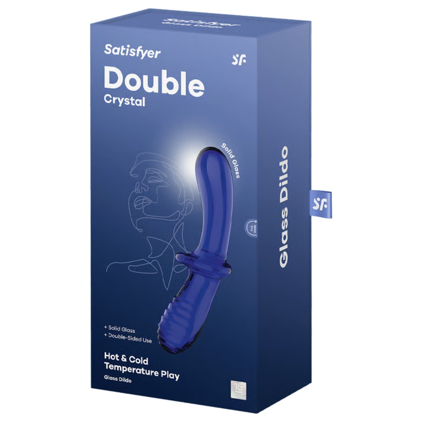 Satisfyer Double Crystal Double Ended Glass Dildo 7.9 Inch