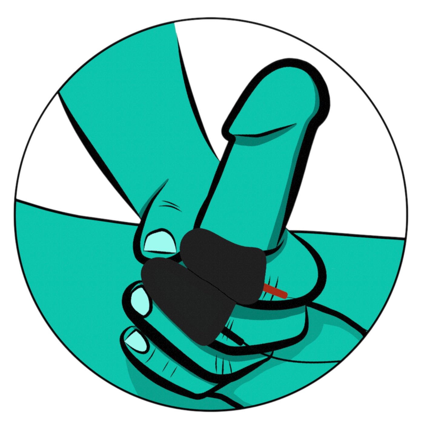 Electrastim Noir Explorer Silicone Finger Sleeves
