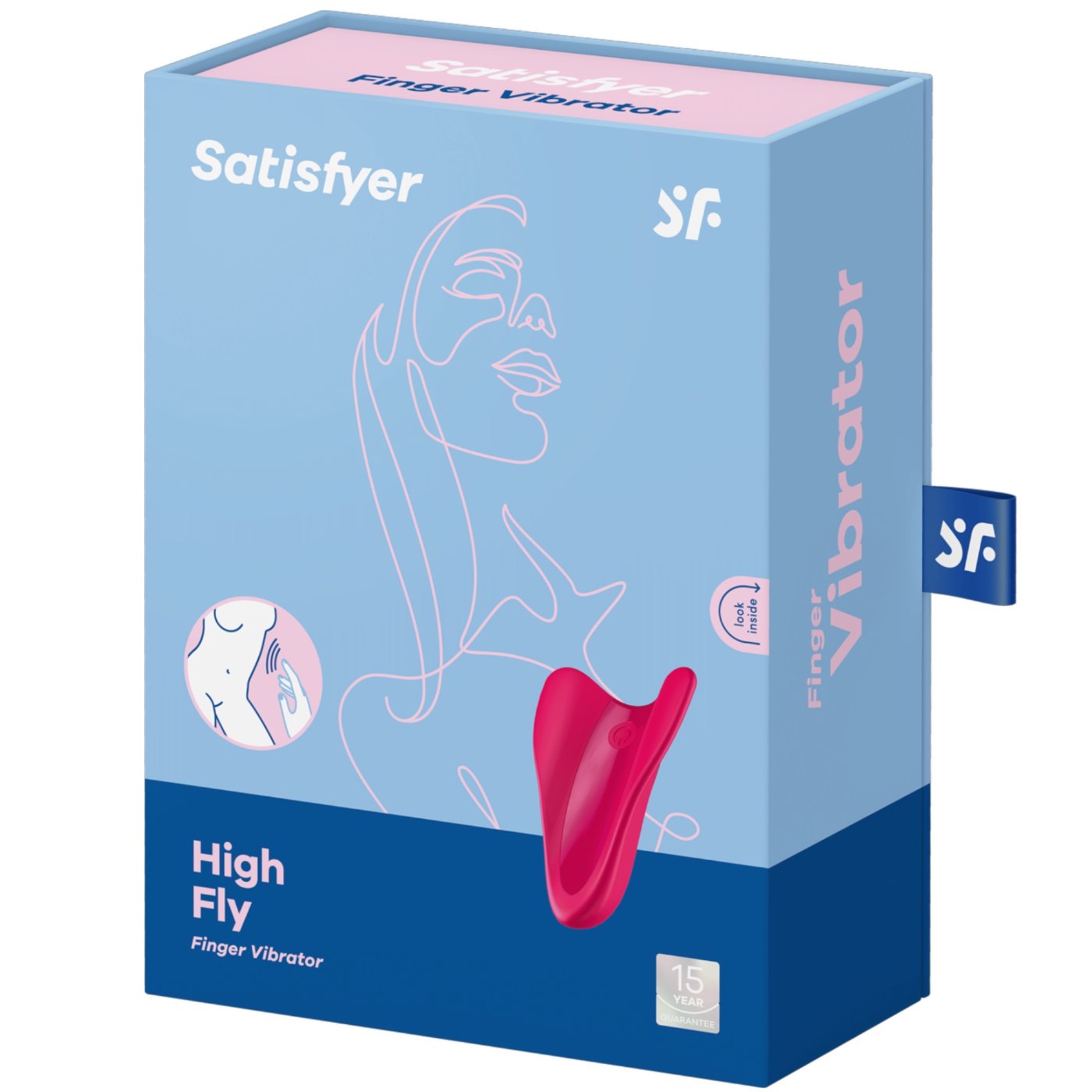 Satisfyer High Fly Finger Vibrator Red