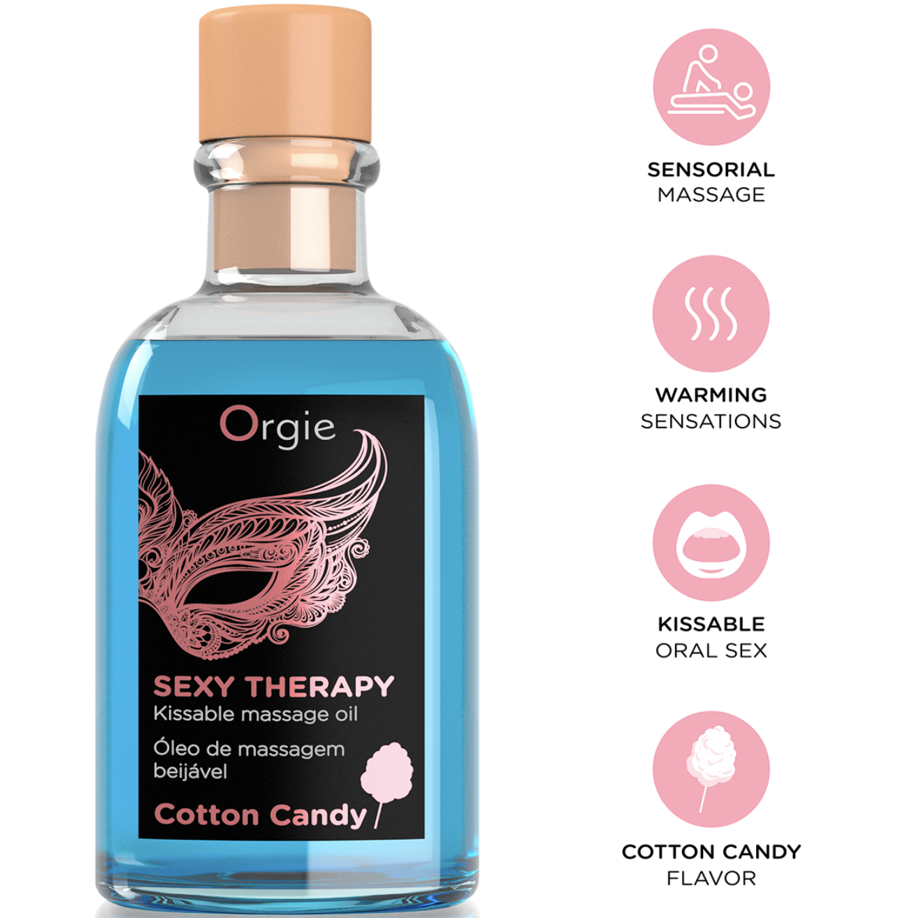 Orgie Sexy Therapy Kissable Massage Set Cotton Candy 100ml