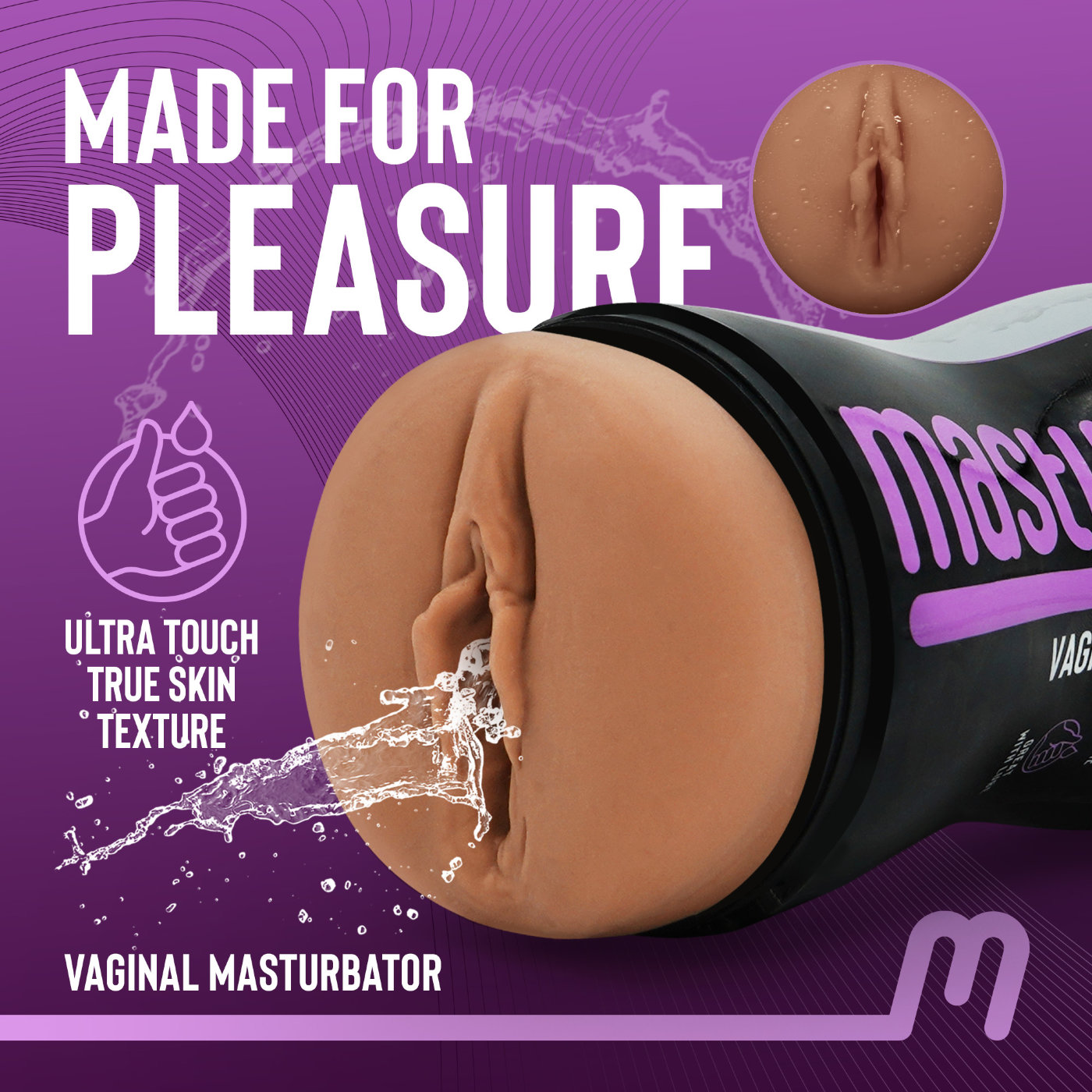 Masturmate Realistic Vagina Masturbator Mocha