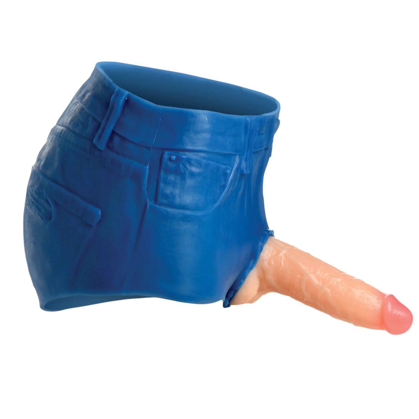 Strap U Booty Shorts Silicone Strap On Harness With Dildo 6 Inch