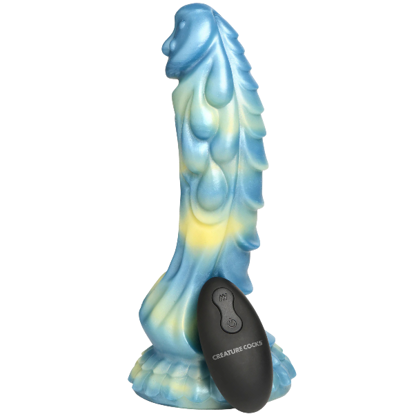 Creature Cocks Sea Stallion Rechargeable Remote Vibrating Silicone Dildo 8.3 Inch