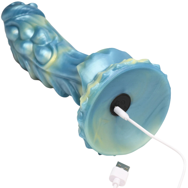 Creature Cocks Sea Stallion Rechargeable Remote Vibrating Silicone Dildo 8.3 Inch