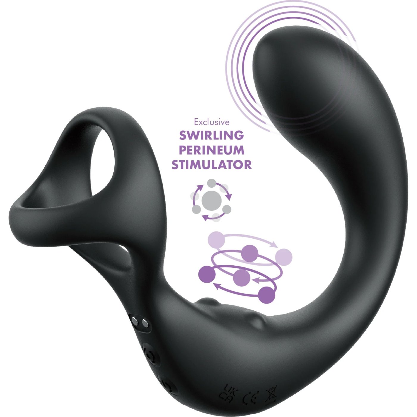Anal Fantasy Elite Ass-Gasm Taint-Alizer Prostate Massager With Remote