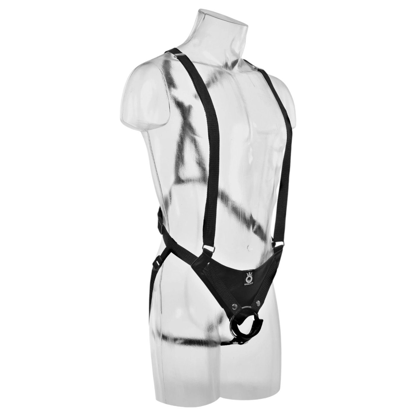 King Cock 10 Inch Hollow Strap-On Suspender System