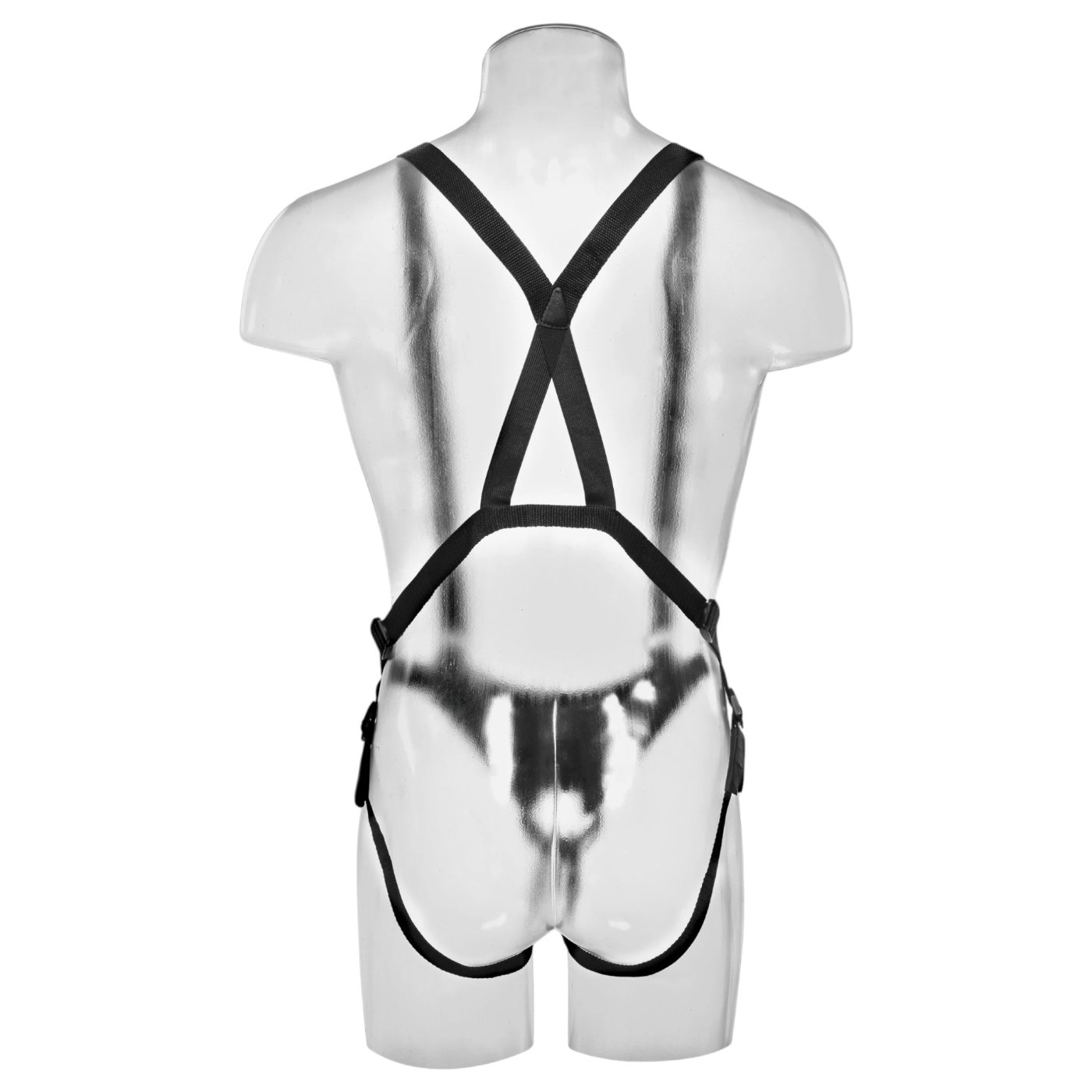 King Cock 10 Inch Hollow Strap-On Suspender System