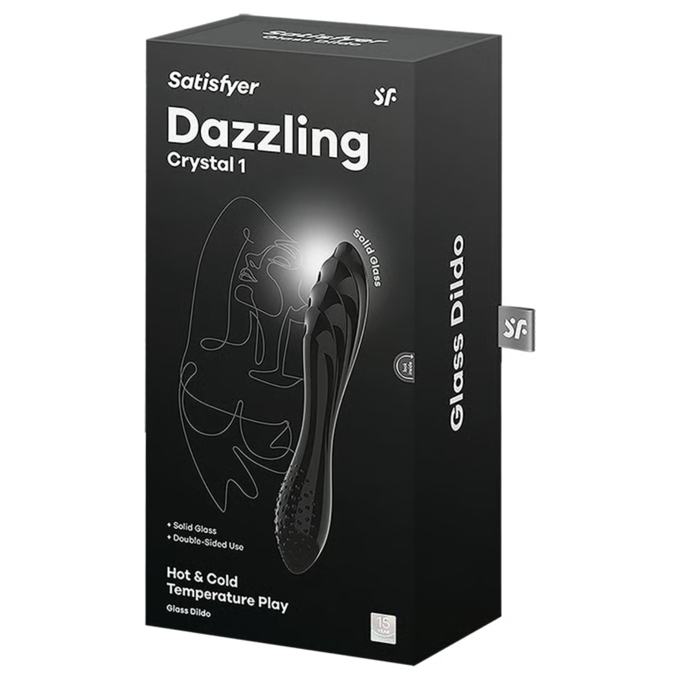 Satisfyer Dazzling Crystal 1 Double Ended Glass Dildo 7 Inch