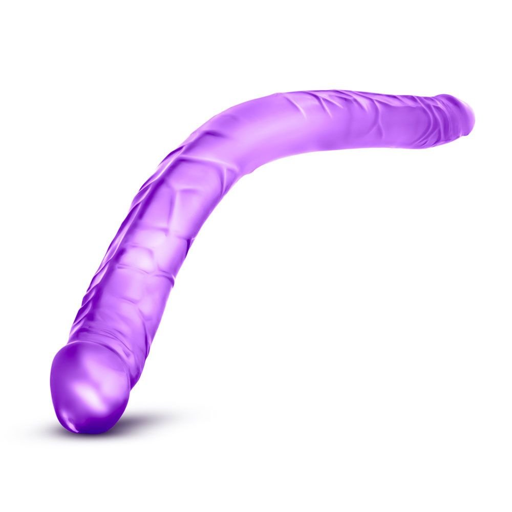 B Yours Flexible Double Dildo Purple 16 Inch