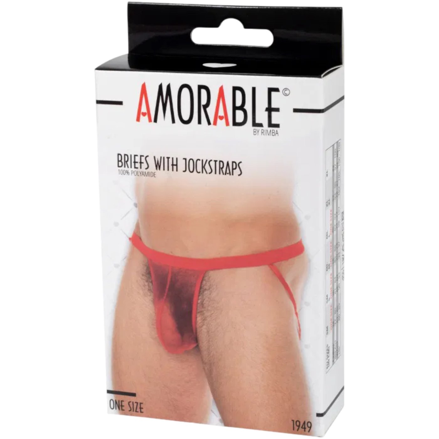 Rimba Men’s Sheer Mesh Red Pouch Jockstrap