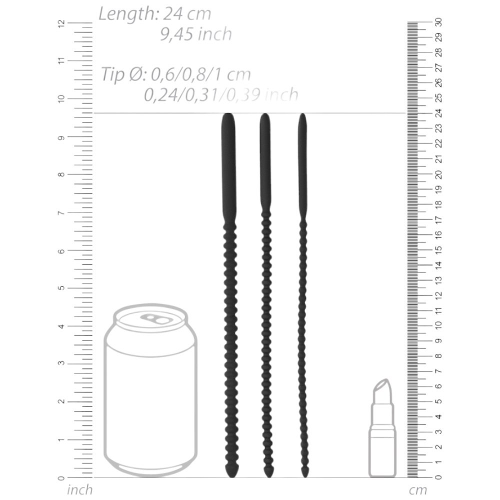 Ouch Silicone Urethral Dilator Set (3 Pack)