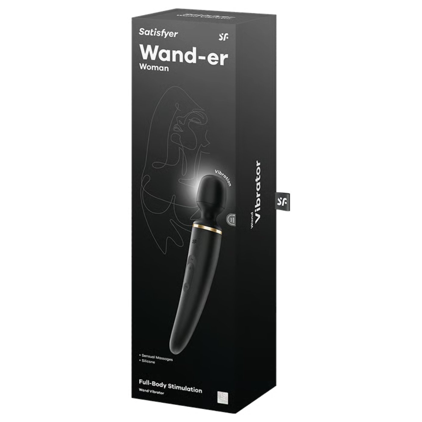 Satisfyer Wand-er Woman Rechargeable Wand Vibrator Black