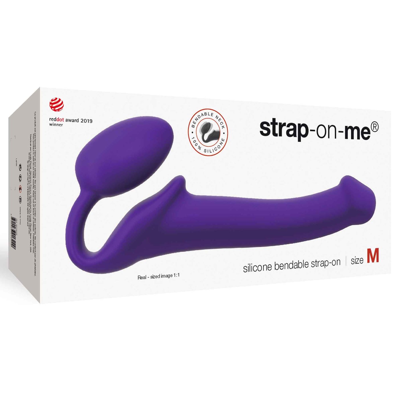 Strap-On-Me Silicone Bendable Strapless Strap-On Purple M