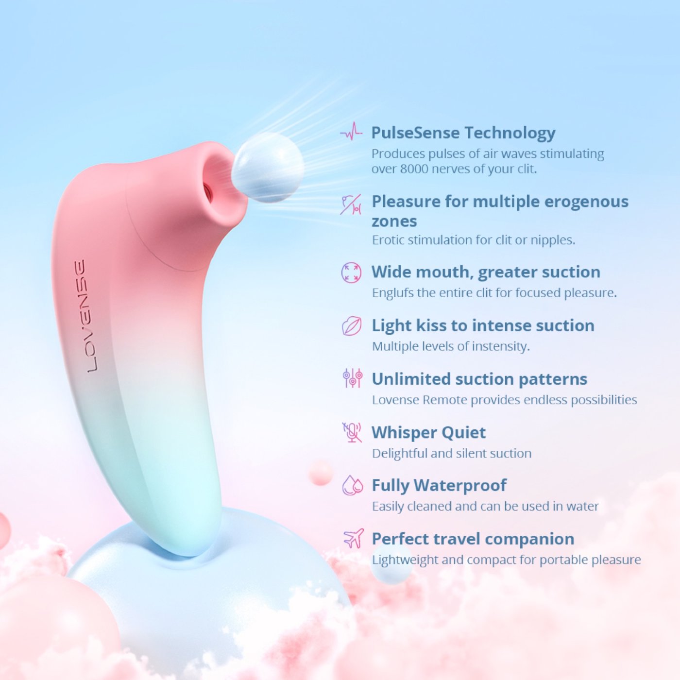 Lovense Tenera 2 App-Controlled Clitoral Suction Stimulator