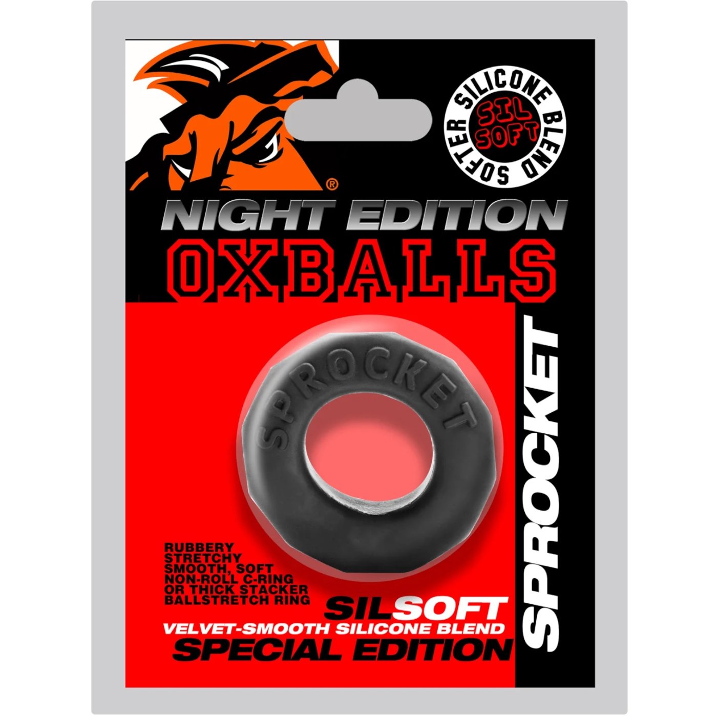 Oxballs Sprocket Cock Ring Special Edition Night
