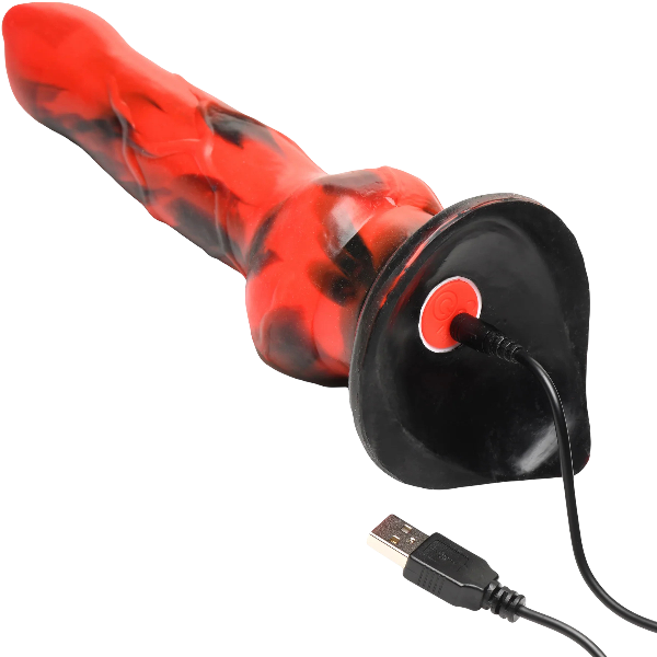 Creature Cocks Vibra Beast Vibrating Silicone Dildo 7.4 Inch