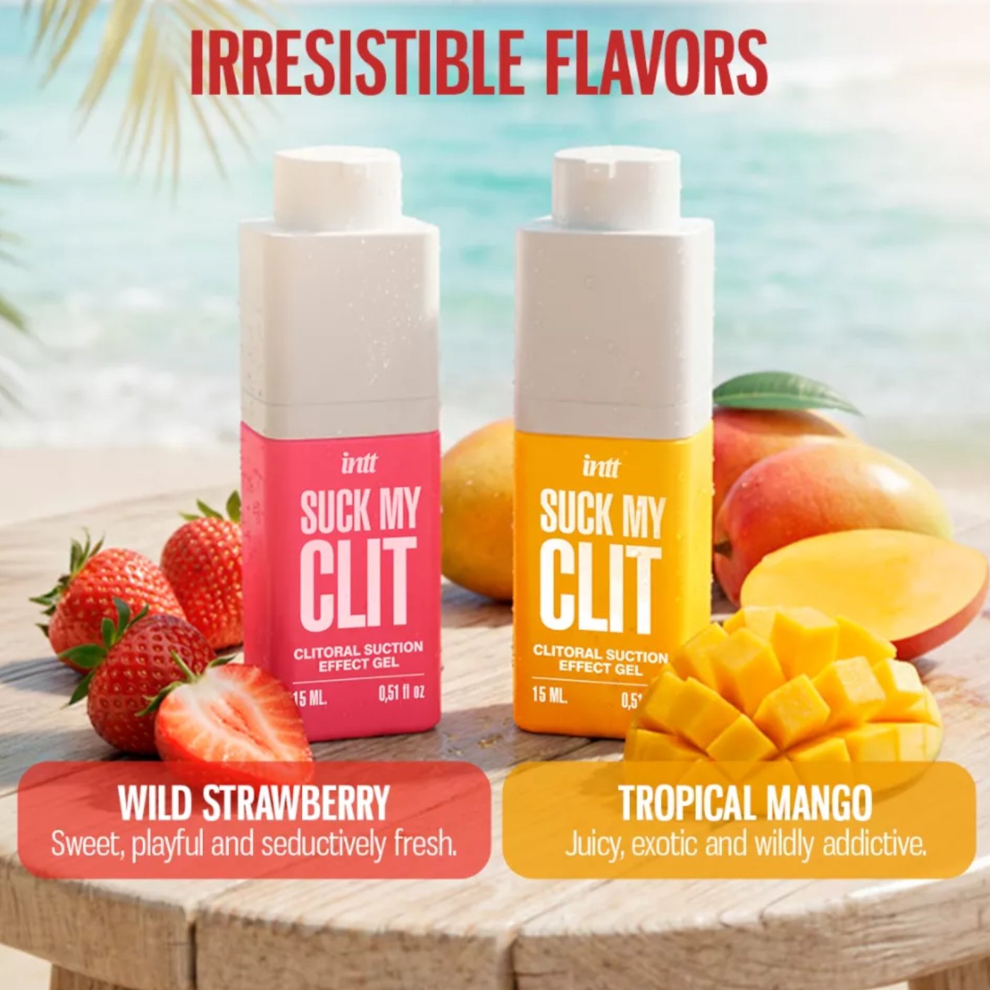 INTT Suck My Clit Stimulator Gel Tropical Mango 15ml
