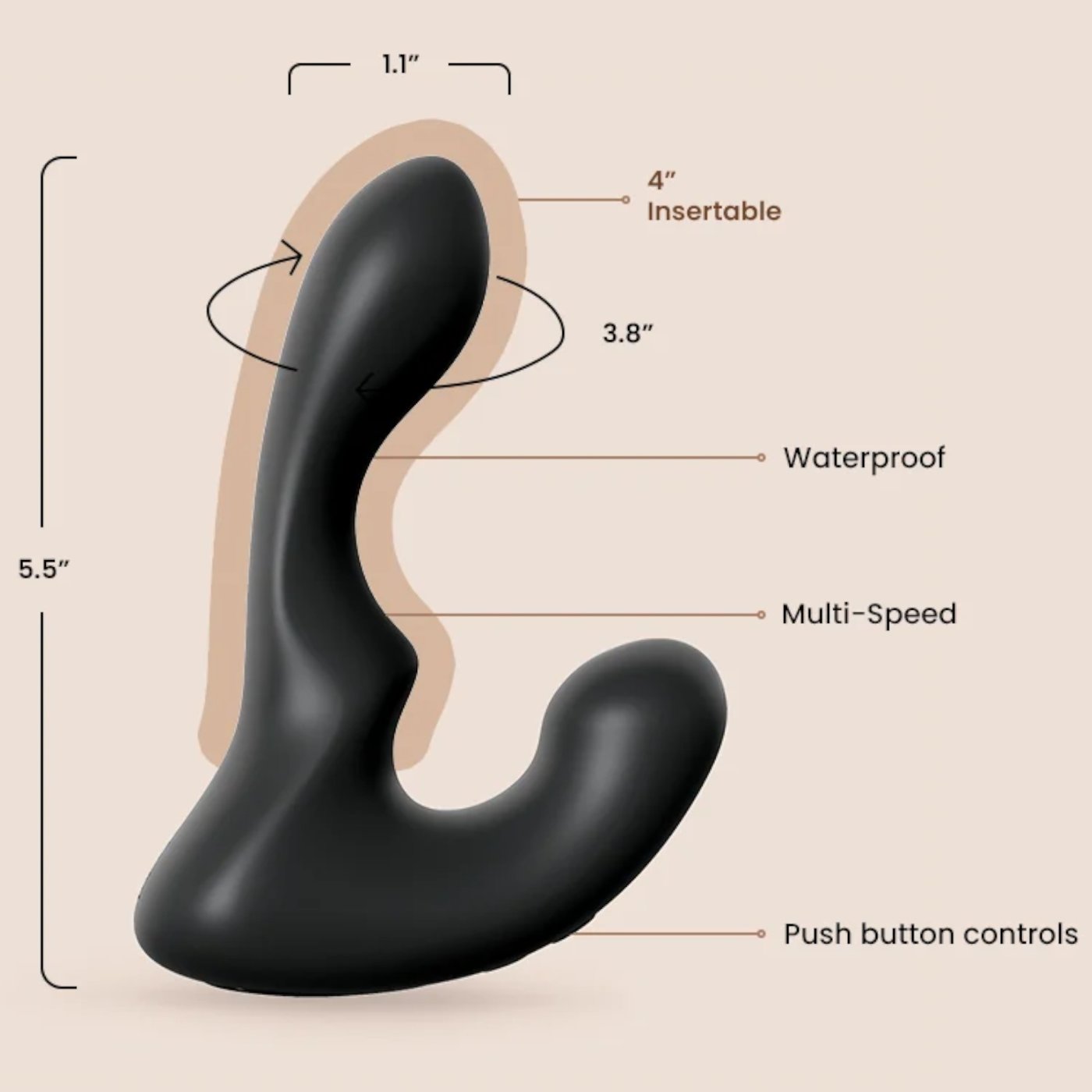 Anal Fantasy Elite Ultimate P-Spot Milker Vibrating Prostate Massager