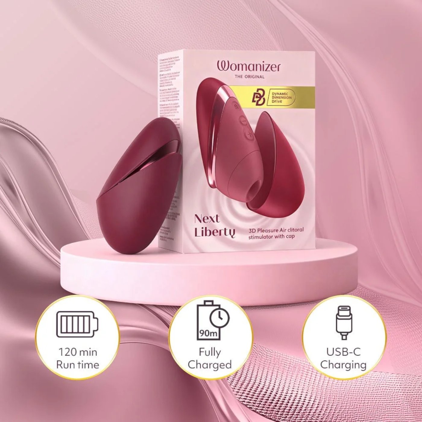 Womanizer Next Liberty 3D Pleasure Air Clitoral Stimulator