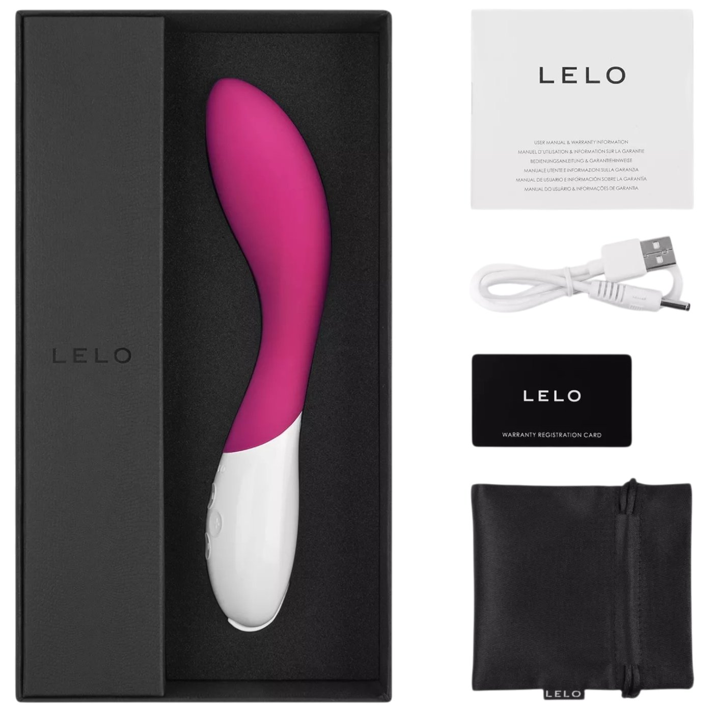 Lelo Mona 2 Rechargeable G-Spot Vibrator Cerise