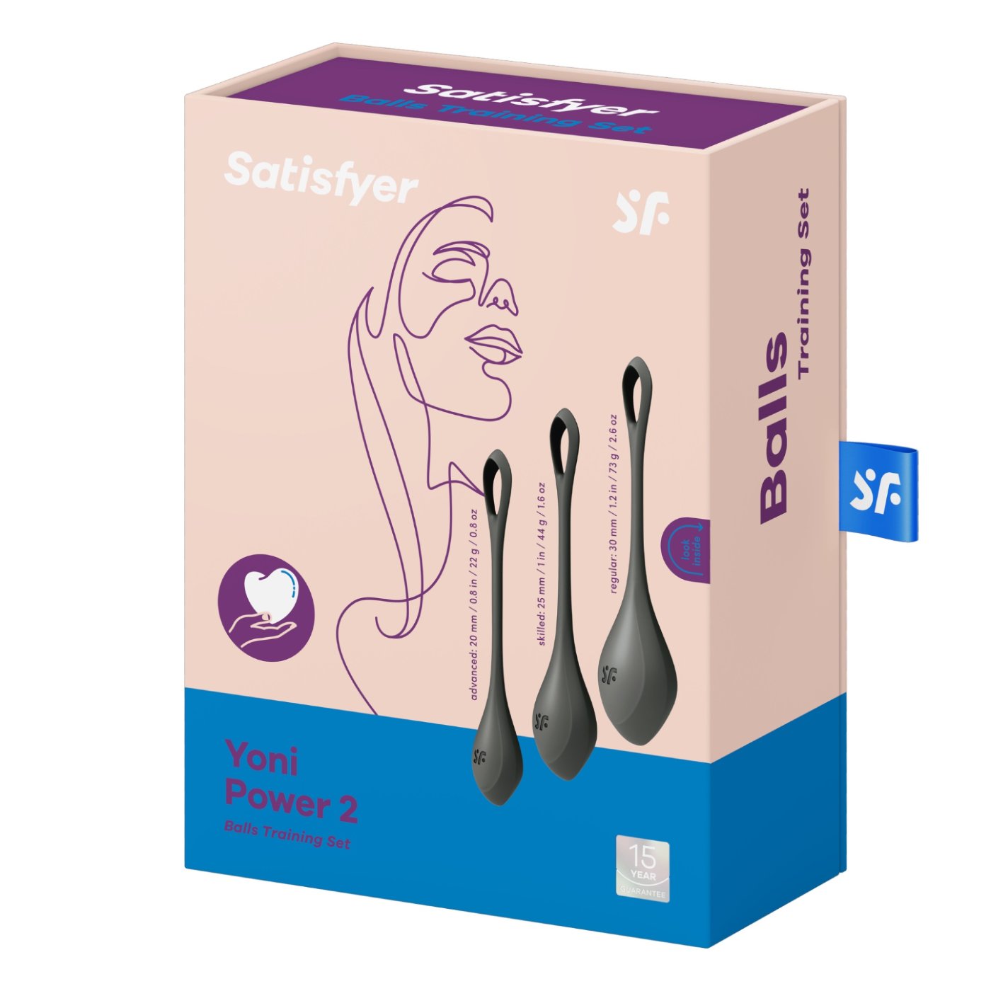 Satisfyer Yoni Power 2 Ben Wa Balls Black